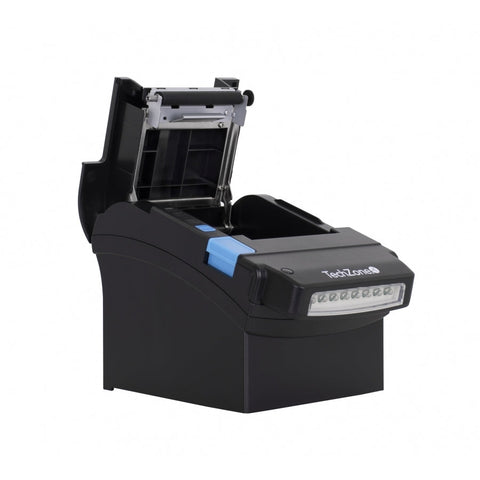 Miniprinter Techzone Tzbe400, Termica, 80 Mm, Vel 260 Mm/S, 576 Dpi, Usb, Serial, Rj45,Rj11, Detector De Billetes Falsos, Cortador Automatico, 1 Año De Garantia