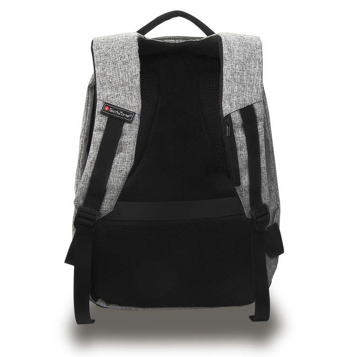 Mochila Backpack Techzone Tz18lbp02 Antirrobo 17 Negro Gris