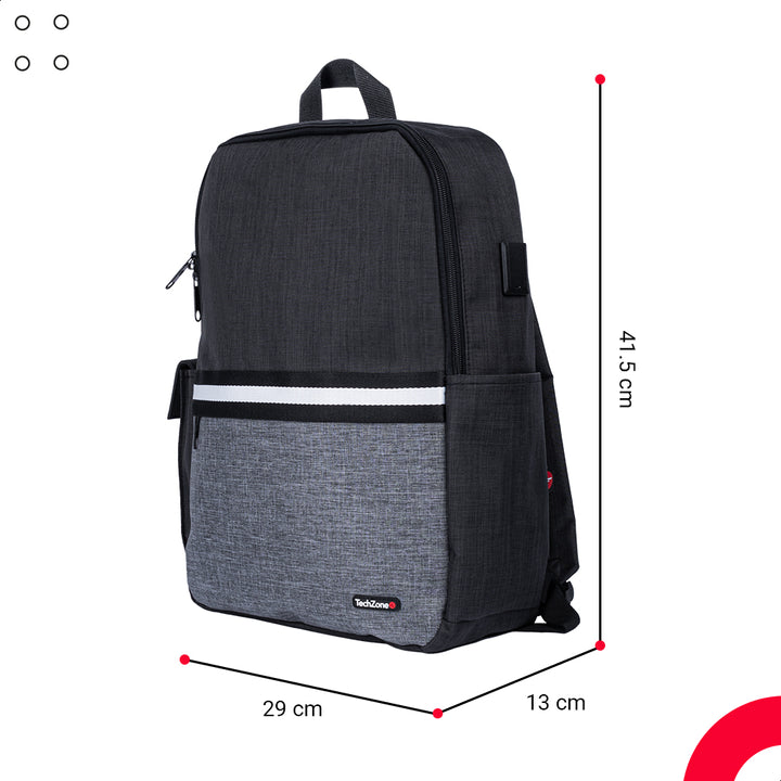 Mochila Backpack Techzone Tz21lbp01-A Negra