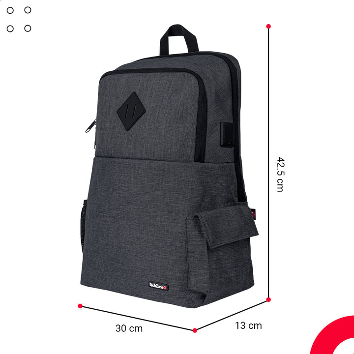 Mochila Backpack Techzone Tz21lbp03-B Negra