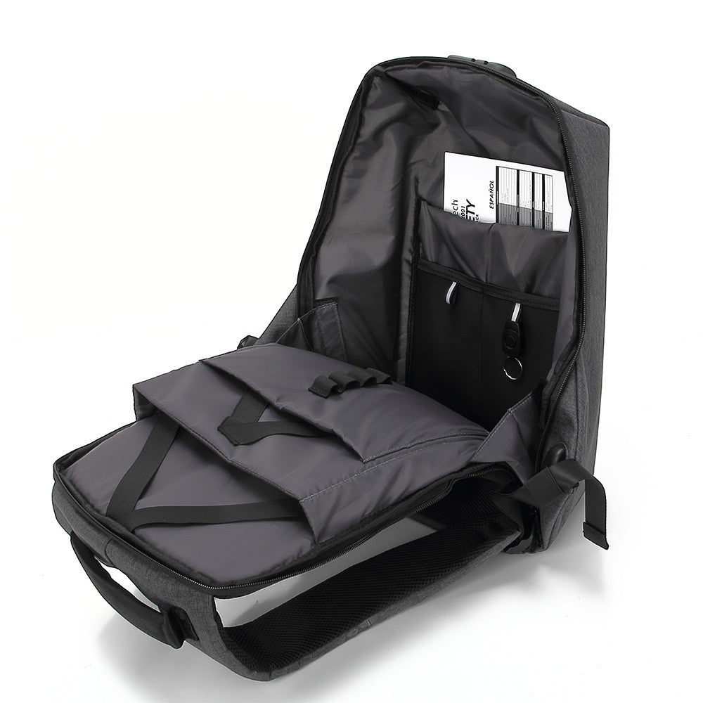 Mochila Getttech Gms-22001 15.6"Safety Resist Agua Cab Usb Candadoseg