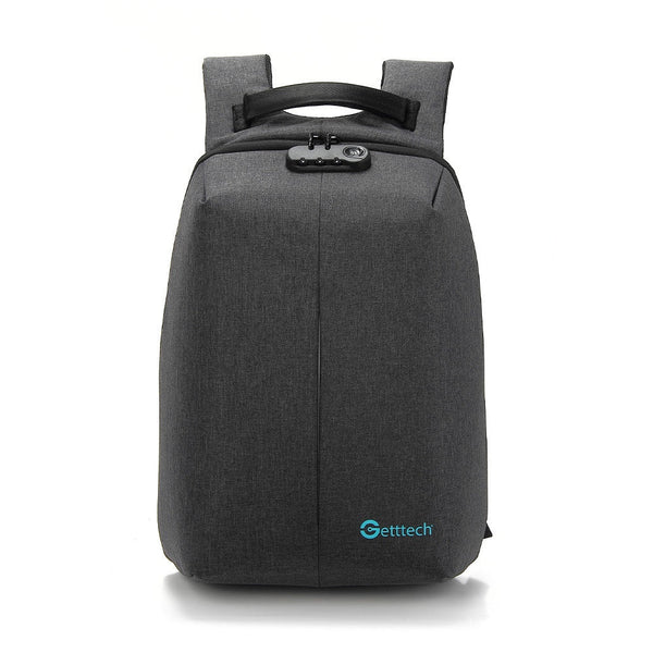 Mochila Getttech Gms-22001 15.6"Safety Resist Agua Cab Usb Candadoseg