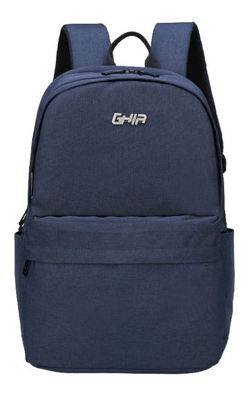 Mochila Ghia De 15.6 Pulgadas Color Azul, 4 Compartimientos