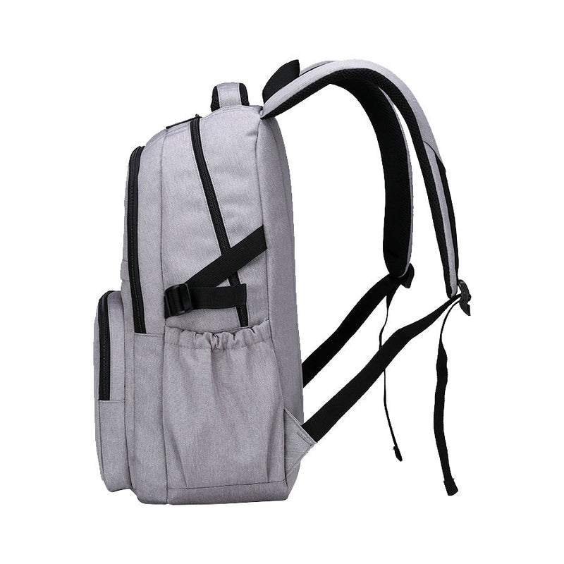 Mochila Ghia De 15.6 Pulgadas Color Gris, 6 Compartimientos