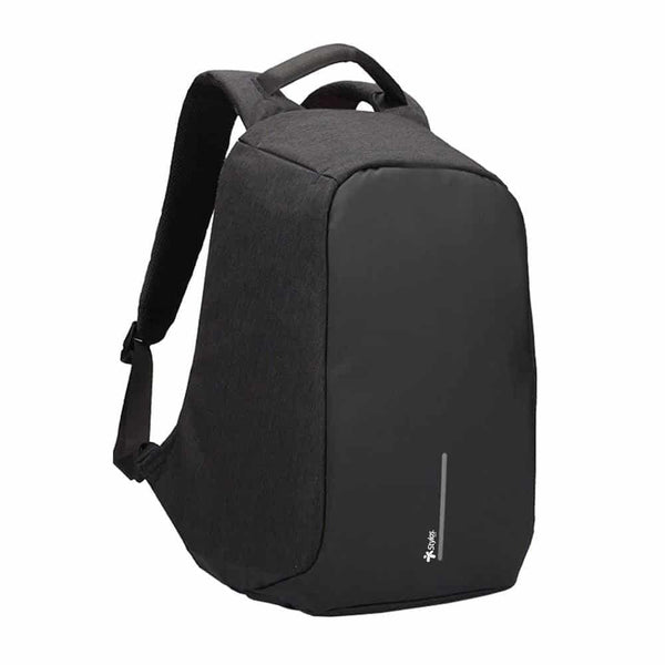 Mochila Stylos Antirrobo Bk, Compartimentos Cargador Usb (Stabap1b)