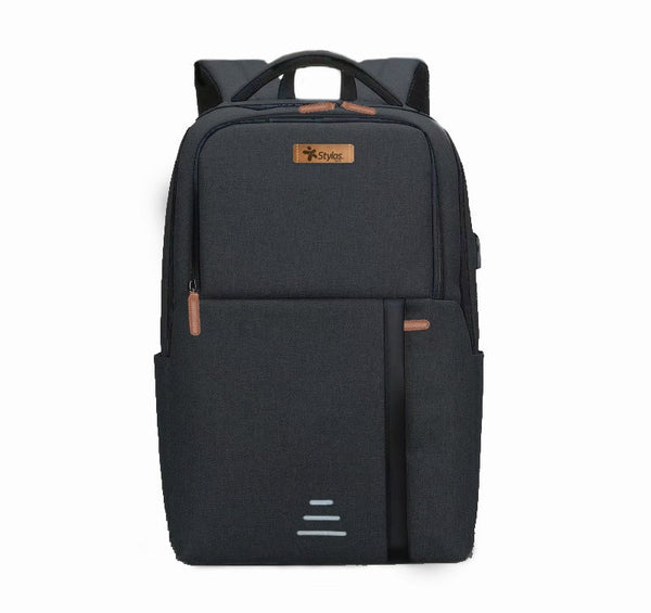 Mochila Stylos Smart Negro 15.5 Waterproof (Stabap2b)