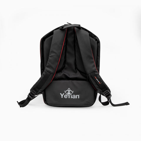 Mochila Yeyian Yms-23801 Gamer Para Laptop 15.6" Negra Con Rojo Shell