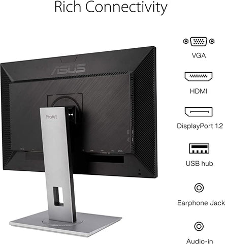 Monitor Asus Pro-Art Pa248qv 24" Ips Wqgd 1920x1200, Hdmi, Dvi Srgb