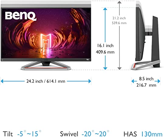 Monitor Benq Ex2710s Mobiuz 27" 1920x1080 Ips 165hz 2ms Hdr Hdmi Vesa