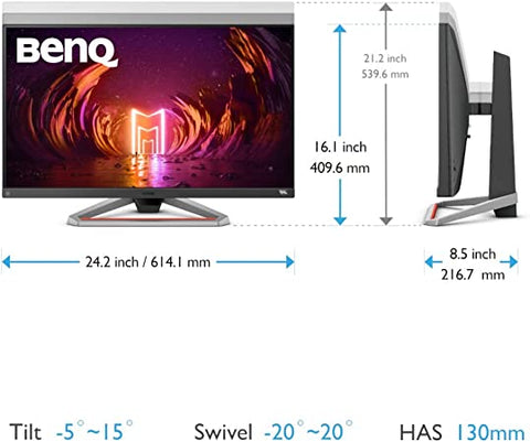 Monitor Benq Ex2710s Mobiuz 27" 1920x1080 Ips 165hz 2ms Hdr Hdmi Vesa