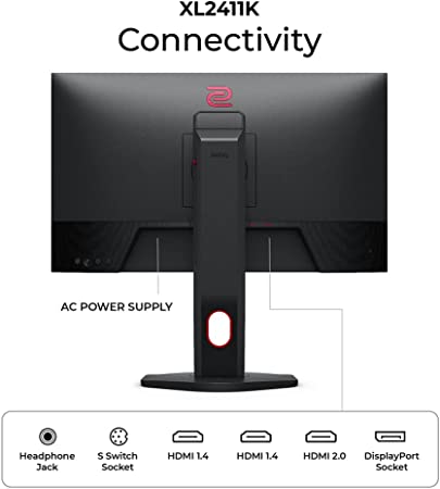 Monitor benq xl2411k zowie 24" 1920x1080 tn 1ms hdmi usb d.p.(9h.ljplb.qbl)