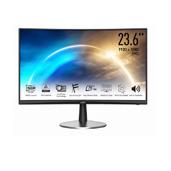 Monitor Curvo Msi Pro Mp242c 23.6" 1920x1080 Fhd 75hz Va Hdmi D-Sub