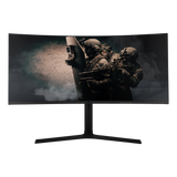 Monitor Game Factor 34" Curvo 1500r Qhd 100hz 1ms Dp 3hdmi Negro Mg801