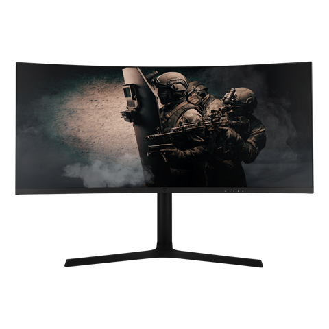 Monitor Game Factor 34" Curvo 1500r Qhd 100hz 1ms Dp 3hdmi Negro Mg801