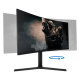 Monitor Game Factor 34" Curvo 1500r Qhd 100hz 1ms Dp 3hdmi Negro Mg801