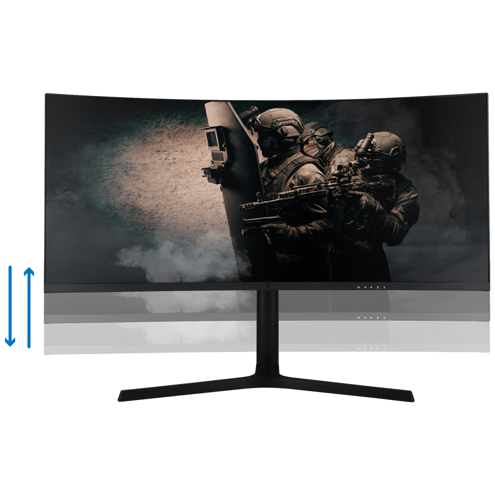 Monitor Game Factor 34" Curvo 1500r Qhd 100hz 1ms Dp 3hdmi Negro Mg801