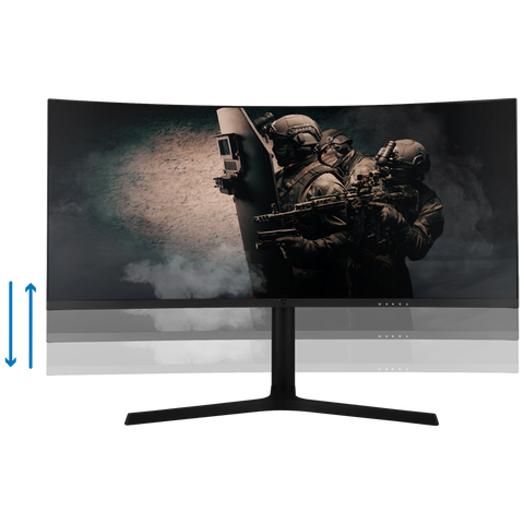 Monitor Game Factor 34" Curvo 1500r Qhd 100hz 1ms Dp 3hdmi Negro Mg801