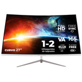 Monitor Gamer Balam Rush 27" Curvo 165hz Fhd Freesync Blancobr-933100