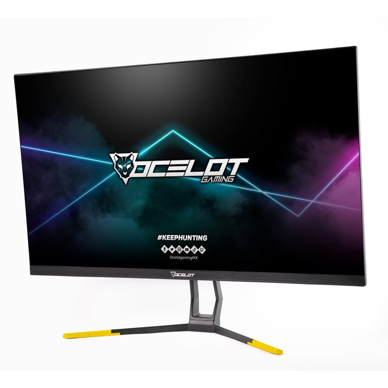 Monitor Gamer,  Ocelot ,  Negro ,  27 Pulgadas Plano , Frameless,  Full Hd , 1920X1080 ,  144Hz , 3 Puertos Hdmi 1 Puerto Dp,  Compatible Freesync ,  Tiempo De Respuesta 1-2 Ms,  Compatible Soporte Vesa