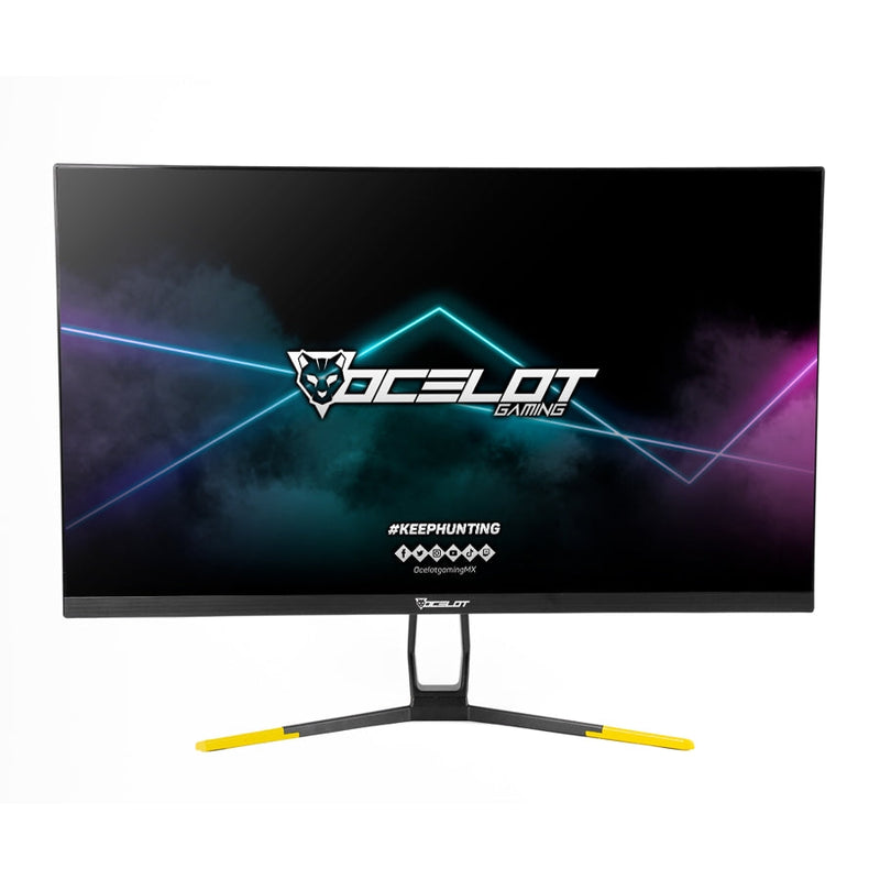 Monitor Gamer,  Ocelot ,  Negro ,  27 Pulgadas Plano , Frameless,  Full Hd , 1920X1080 ,  144Hz , 3 Puertos Hdmi 1 Puerto Dp,  Compatible Freesync ,  Tiempo De Respuesta 1-2 Ms,  Compatible Soporte Vesa