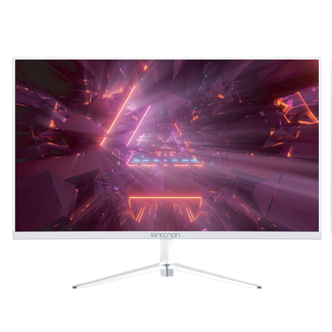 Monitor Gaming Curvo 23.8" Necnon Nmg-24c7 Full Hd, Hdmi, Vga, Blanco - Nbmg2412c7