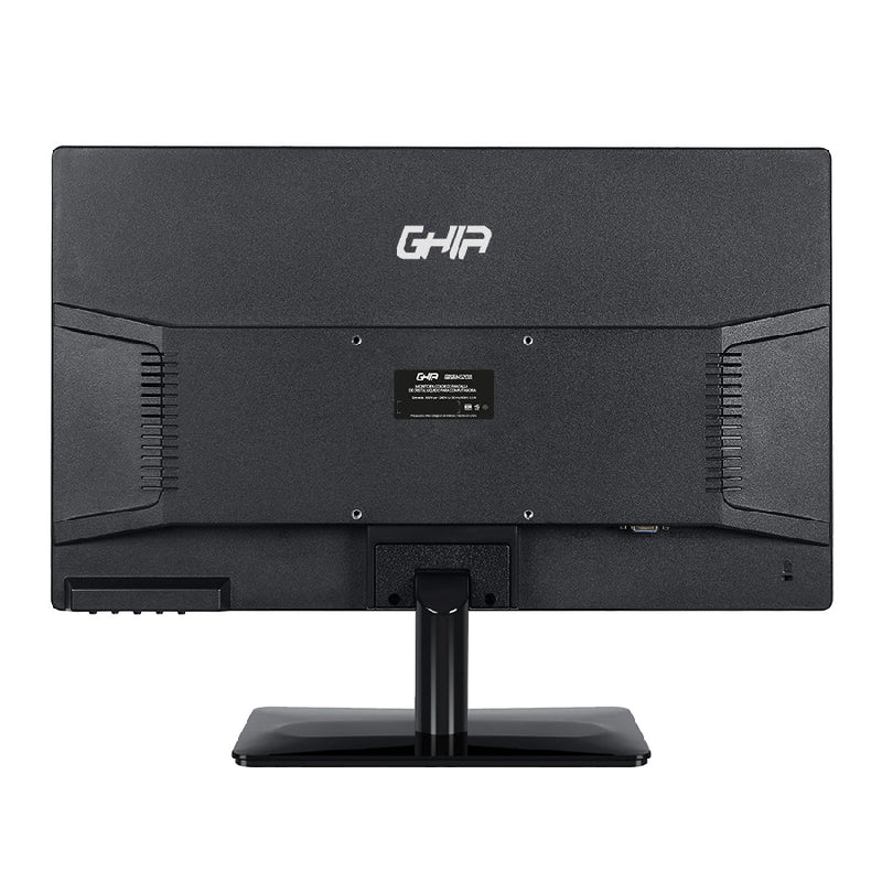 Monitor Led Ghia, 19.5 Pulgadas,  Resolucion Hd 1600x900 Px,  Vga , Hdmi,  Negro