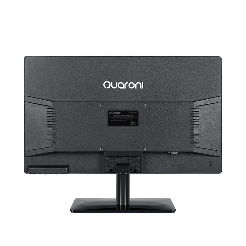 Monitor Led Hd Quaroni 19.5 Pulgadas Resolucion Hd 1366x768 Px Vga Hdmi Color Negro