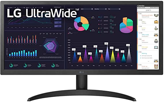 Monitor Lg 26wq500-B Ultrawide 25.7" Ips Full Hd 1ms Amd Hdmi 75hz