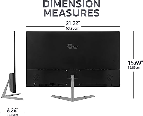 Monitor Qian Qm2382f 23.8" Led Frameless Full Hd, Vga, Hdmi, Sin Marco