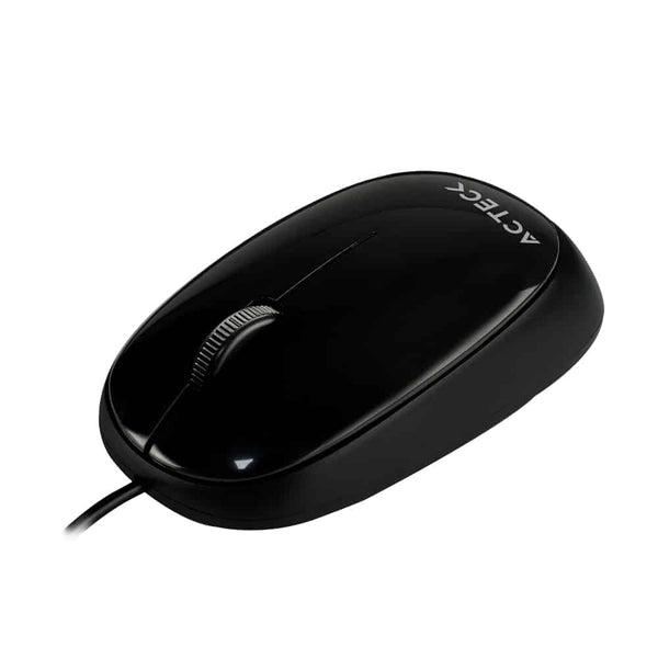 Mouse Alambrico Acteck Conector Usb Negro 1000 Dpi Ac-928830