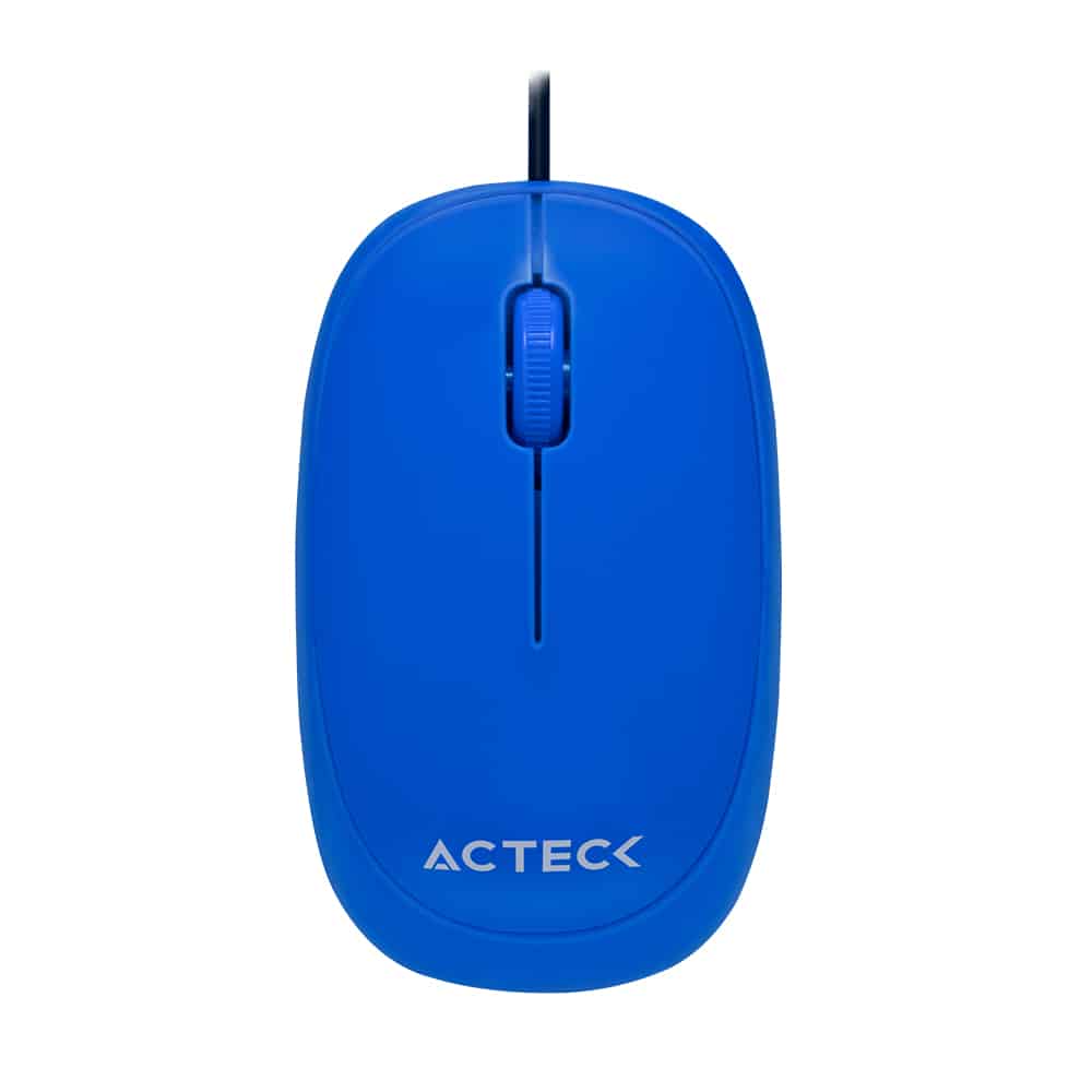 Mouse Alambrico Acteck-E Usb, 1000 Dpi, Azul Ac-928861