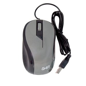 Mouse Alambrico Ghia Color Gris 1200 Dpi