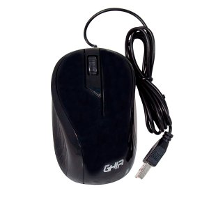 Mouse Alambrico Ghia Color Negro 1200 Dpi