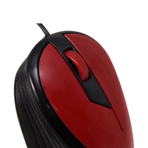 Mouse Alambrico Ghia Color Rojo 1200 Dpi