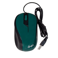 Mouse Alambrico Ghia Color Verde 1200 Dpi