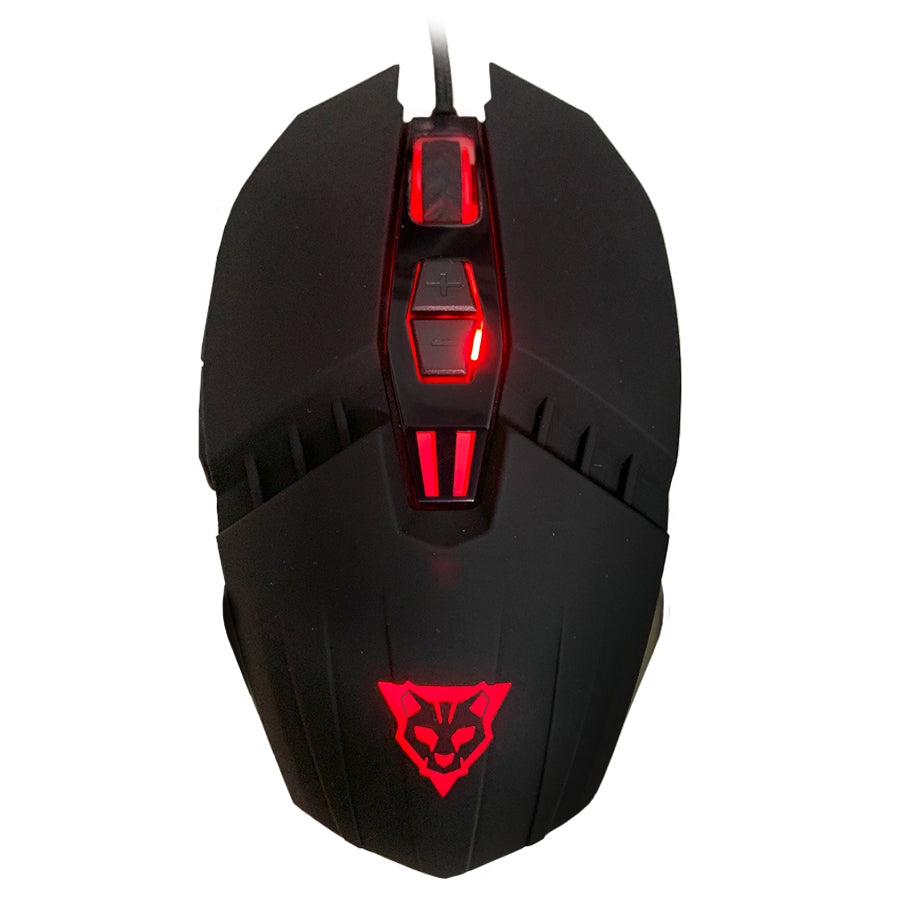 Mouse Alambrico Ocelot Optico Usb Rgb Dpi Configurable Hasta 3200 7 Botones Ergonomico Gamer