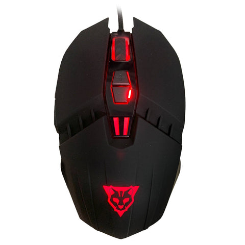 Mouse Alambrico Ocelot Optico Usb Rgb Dpi Configurable Hasta 3200 7 Botones Ergonomico Gamer