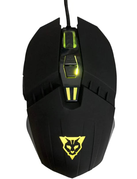 Mouse Alambrico Ocelot Optico Usb Rgb Dpi Configurable Hasta 3200 7 Botones Ergonomico Gamer