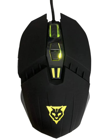 Mouse Alambrico Ocelot Optico Usb Rgb Dpi Configurable Hasta 3200 7 Botones Ergonomico Gamer
