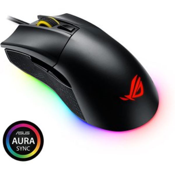 Mouse Asus P507 Rog Gladius Ii Core 6200dpi, Aura Sync