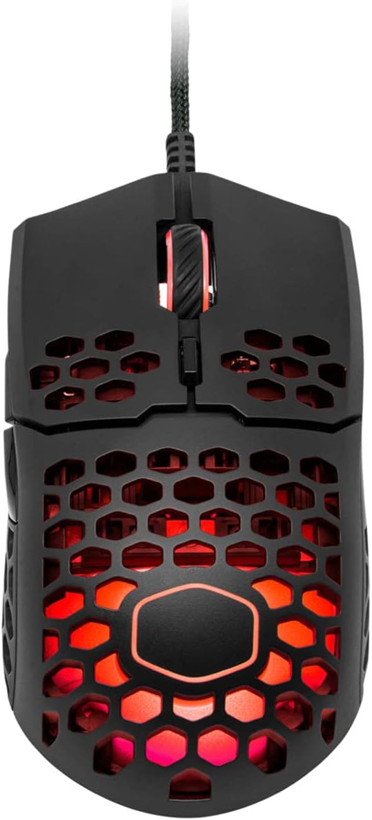 Mouse Cooler Master Mm711 Black Rgb 16k Dpi Mm-711-Kkol1