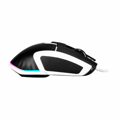 Mouse Game Factor Laser, Pixart 3370, 19k Dpi, 6+1 Botones, Rgb, Mog602 - Negro