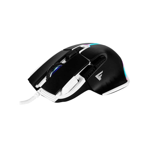 Mouse Game Factor Laser, Pixart 3370, 19k Dpi, 6+1 Botones, Rgb, Mog602 - Negro