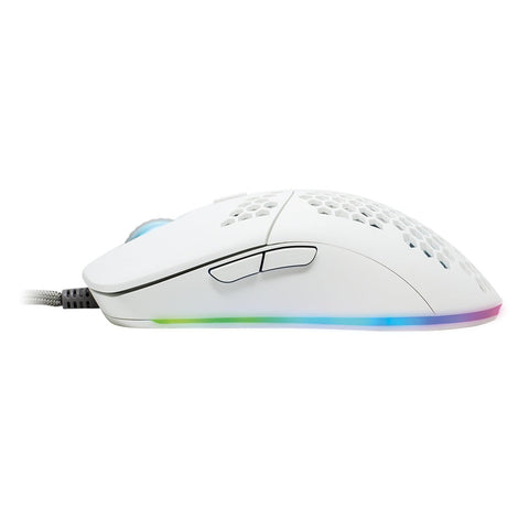 Mouse Game Factor Pixart 3389 16 Kdpi 7botones Rgb Blanco Mog601-Wh