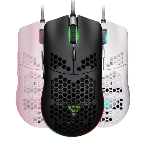 Mouse Game Factor Pixart 3389 16 Kdpi 7botones Rgb Blanco Mog601-Wh