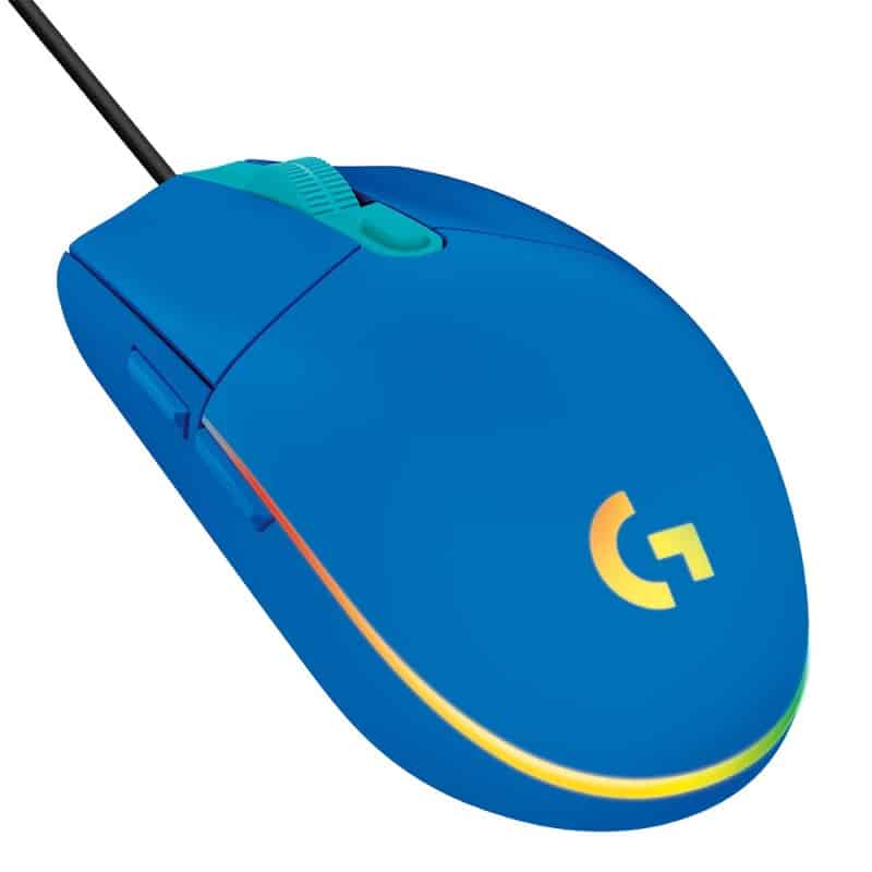 Mouse Gamer Logitech G203 Lightsync Rgb 8,000dpi Usb Azul 910-005795