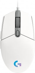 Mouse Gamer Logitech G203 Lightsync Rgb 8,000dpi Usb Blanco 910-005794