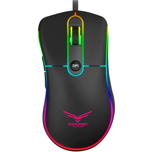 Mouse Gamer Naceb Óptico NA-0933, Alámbrico, USB, 3200DPI, Negro