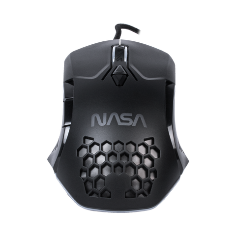 Mouse Gamer Nasa By Techzone Ns-Gm01 Alambrico Led Rgb Negro