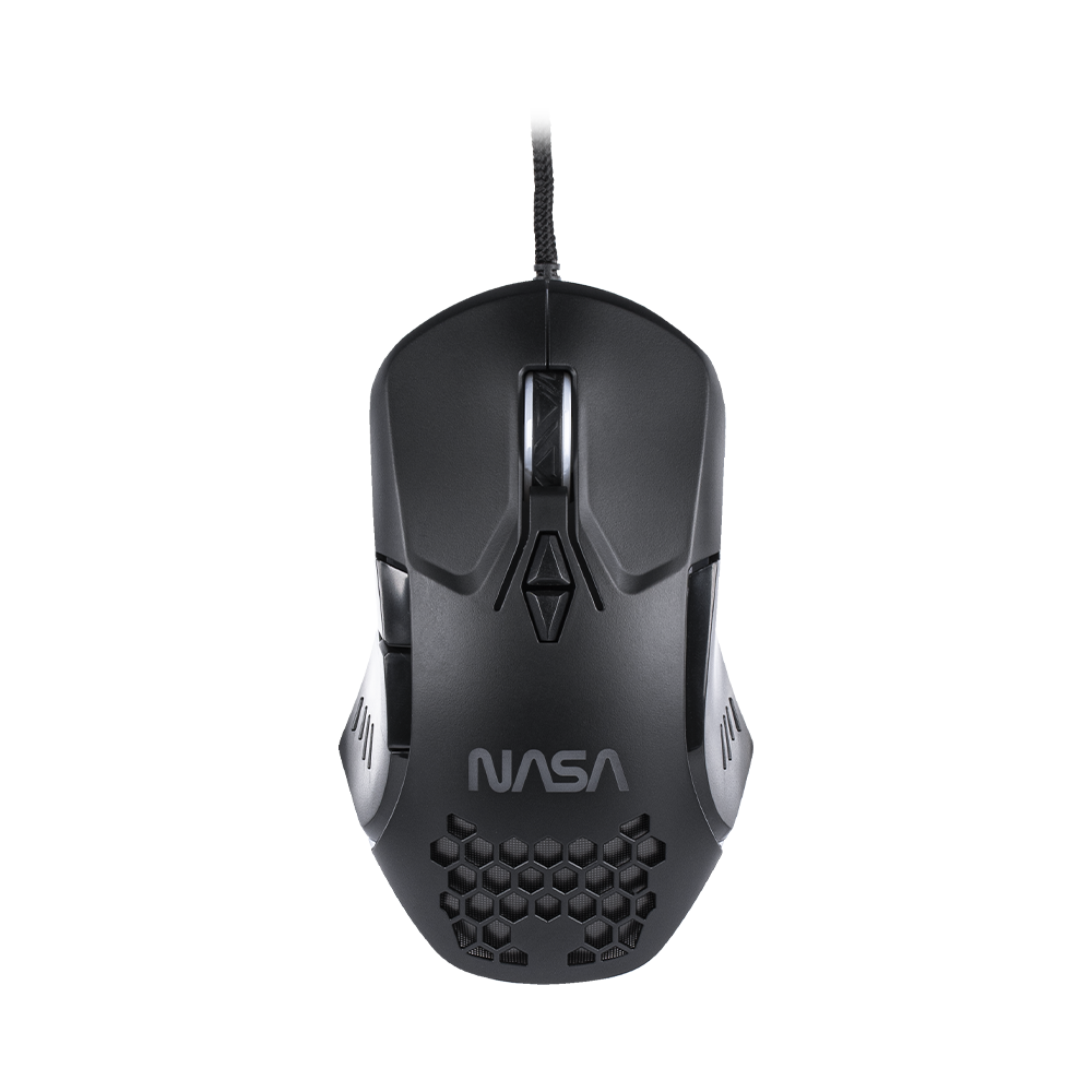 Mouse Gamer Nasa By Techzone Ns-Gm01 Alambrico Led Rgb Negro